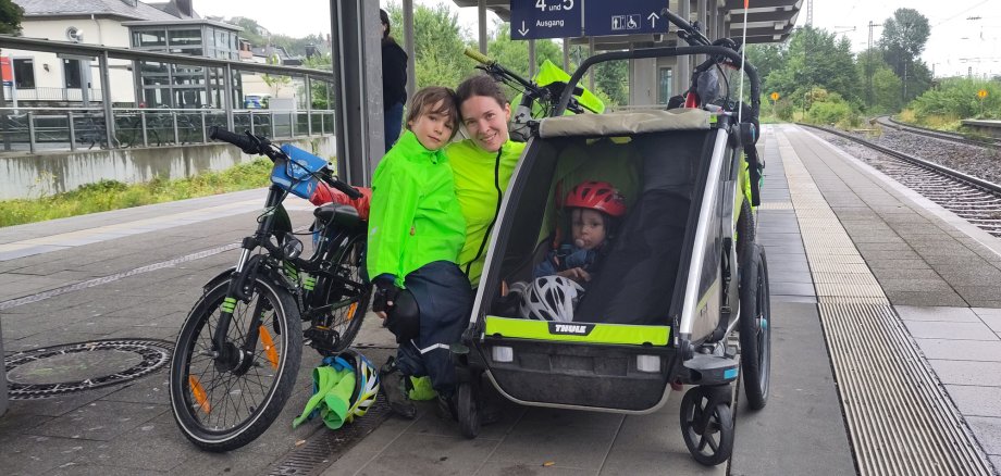 Familie Zink auf dem Weg in den Sommerurlaub